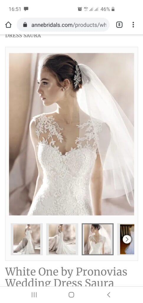 Modernes Brautkleid Pronovias Colormix Regular Long V-Ausschnitt Neu (unverändert) Natural Size 36